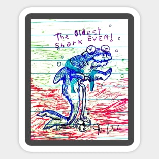 The Oldest Shark Ever Sticker